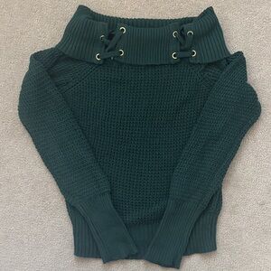 Off the shoulder knit sweater